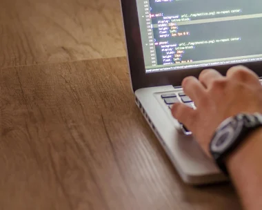 Modern web development workspace showcasing custom website design and digital solutions in Lebanon by Sync