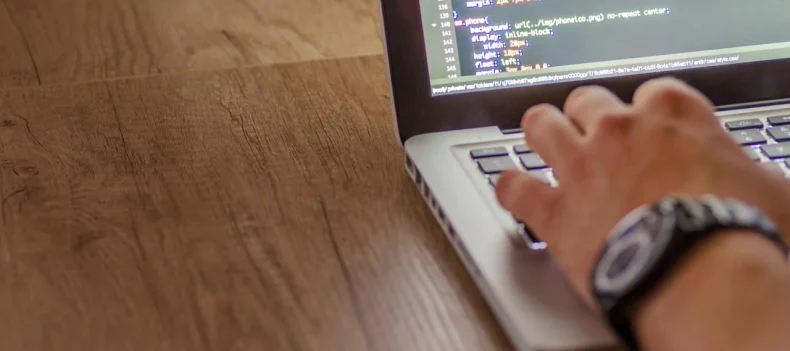 Modern web development workspace showcasing custom website design and digital solutions in Lebanon by Sync