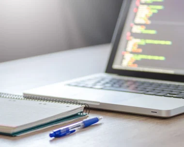 Modern web development workspace showcasing website design, coding, and digital solutions representing Web Development Lebanon by Sync
