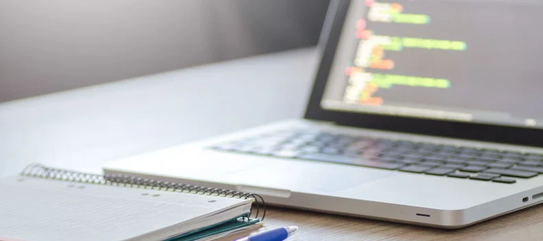 Modern web development workspace showcasing website design, coding, and digital solutions representing Web Development Lebanon by Sync